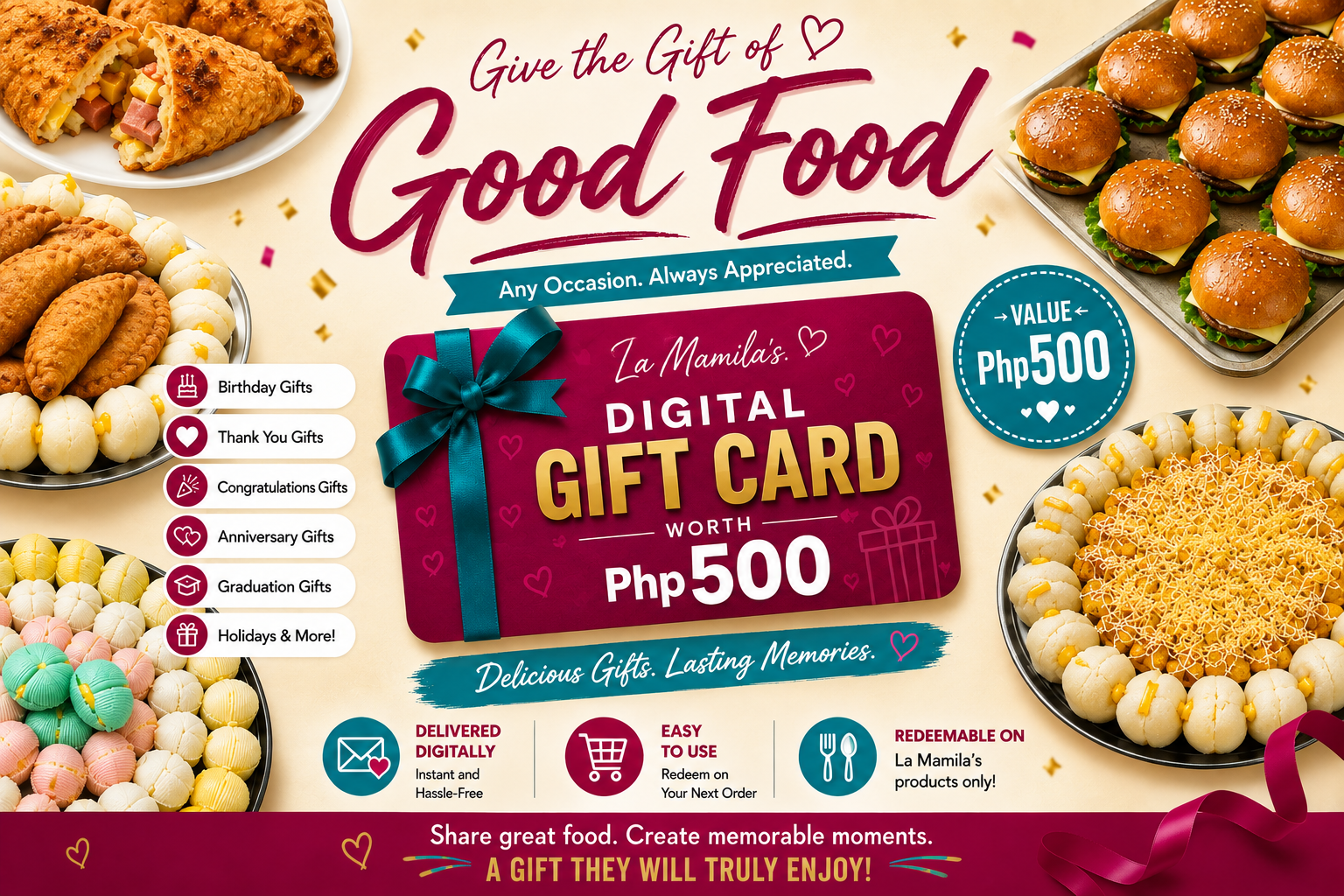 UncateredEvents Digital Gift Card – Php500